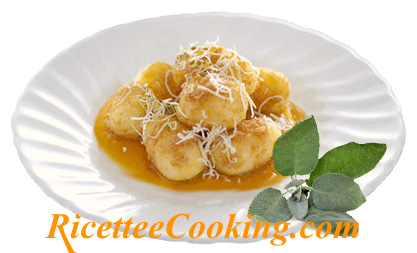 Gnocchi ripieni con crema di zucca